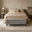 Banc rembourré avec repose-pieds avec rangement, grande commode pour le salon, la chambre à coucher ou le vestibule, structure en bois massif durable