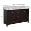 Ensemble de meuble-lavabo double 60 po Maven-1801279192