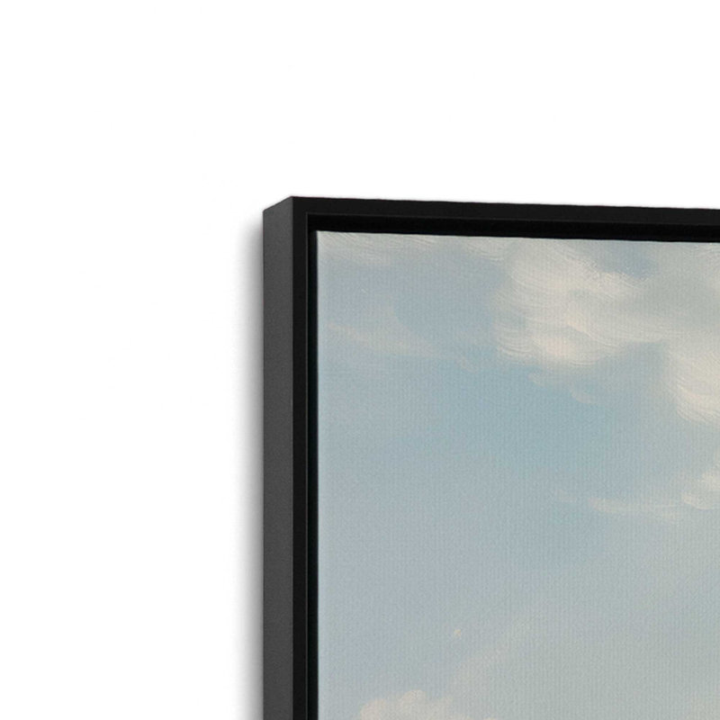 «Soft Morning Sky», reproduction sur toile, Cadre noir, H 12,75 po x l 18,75 po x P 1,75 po