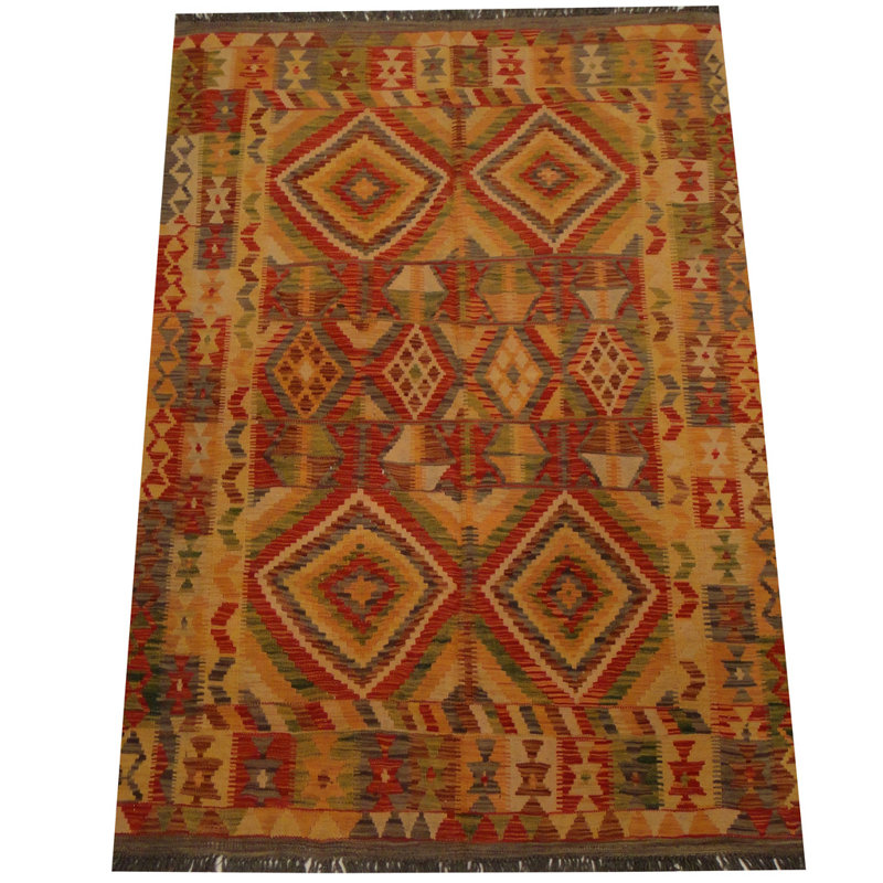 Tapis brun fait à la main Azpeitia