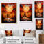 «Full Moon Simplicity Gazelles By The Pind», art mural africain-859986315-859986316
