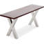 Banc en bois et métal Finch Adler Hamilton, brun noyer foncé