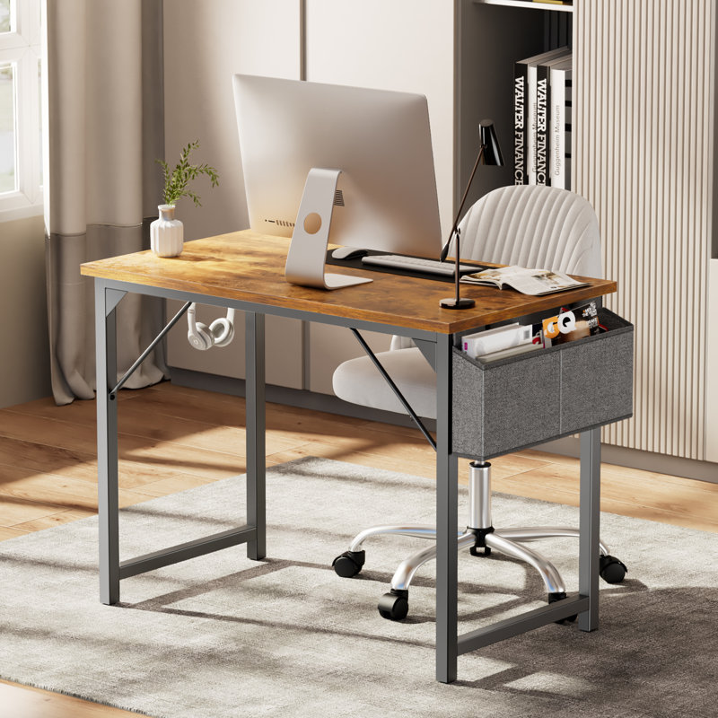 Mamoru Writing Desk, Rustic Brown, 29.8'' H x 40'' W x 19.7'' D