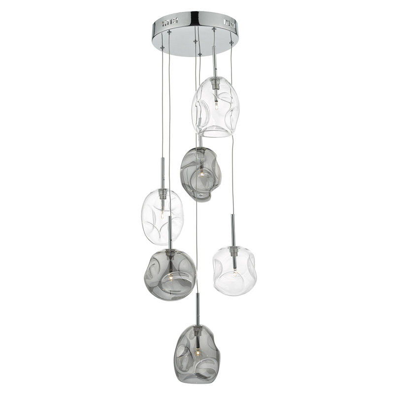 Kensley 6 - Light Chrome Cluster Pendant