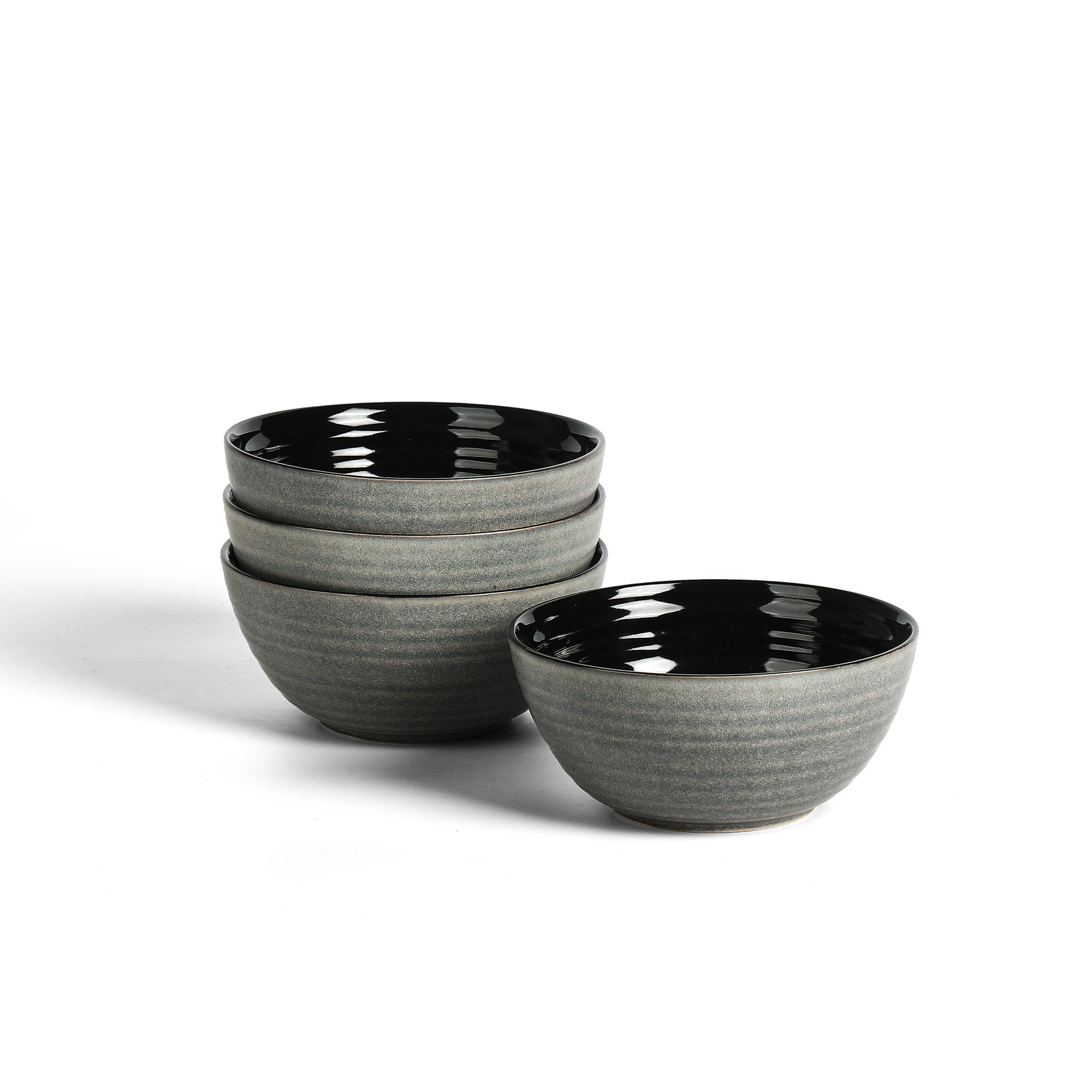 Stone Lain Orbit 4-Piece Pasta Bowl Set Stoneware, Beige