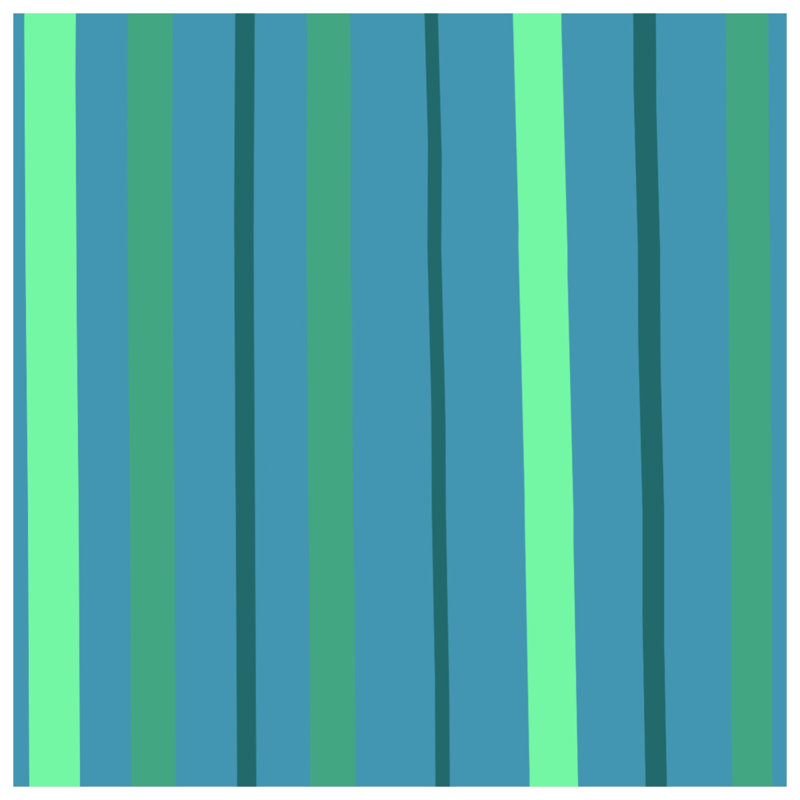 Green Blue Stripes Double Sided Throw Pillows, 20 x 20 inches