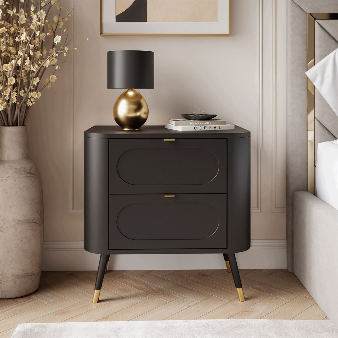 SHADOW 2S bedside table with drawers