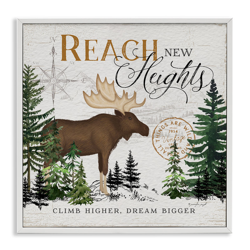 «Reach New Heights Pines», estampe numérique de Jennifer Pugh, H 12 po x l 12 po