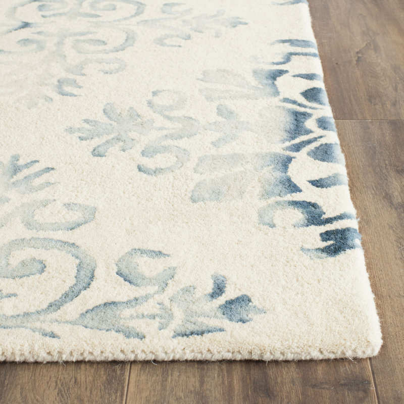 Carter Dye Hand Tufted Wool Geometric Rug, Rectangle 4' x 6'