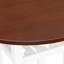 Ensemble de table de salle à manger 5 pièces à hauteur de comptoir de style moderne avec tablette de rangement, support en verre et 4 chaises à dossier croisé, chaise de salle à manger, ensemble de table de salle à manger, cerisier et blanc
