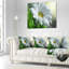 Simple belle fleur de marguerite - coussin à imprimé floral-30810378-30613558