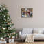 «Snowman Windy Winter Scene», art mural sur toile par Imagine It Images-1345034062-1345034057