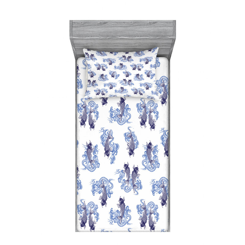 Microfiber Sheet Set, Twin XL Sheet Set with Fitted Sheet