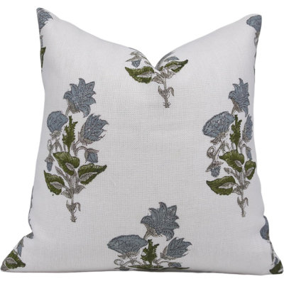 Housse de coussin en lin fabriquée à la main Fabhibine - Abhisek