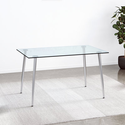 Table rectangulaire en verre Modern Modern