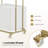 Utility Cart with Storage Drawer and Cabinet, Rolling Trolley with Metal Frame-129183049