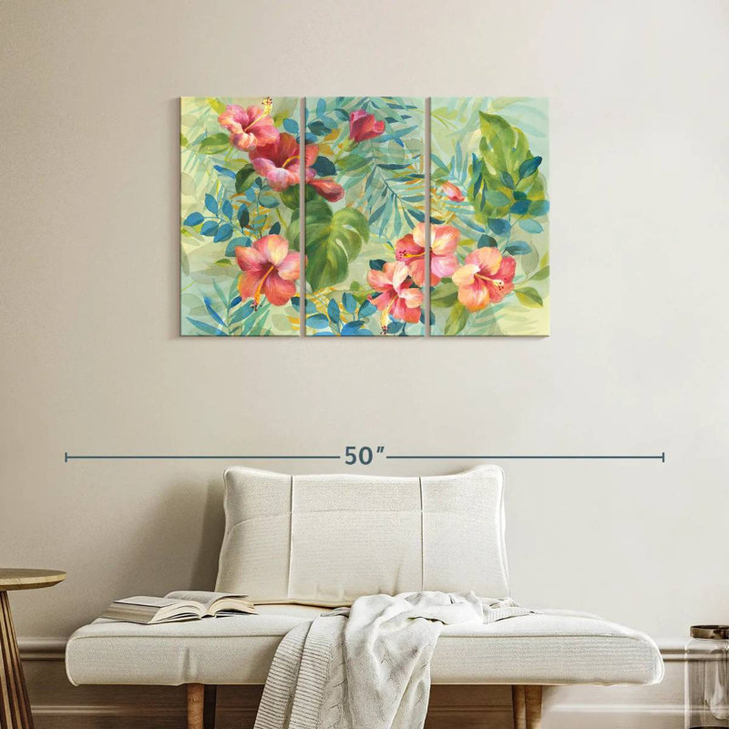 Harnek Hibiscus Garden, 24" H x 38" W