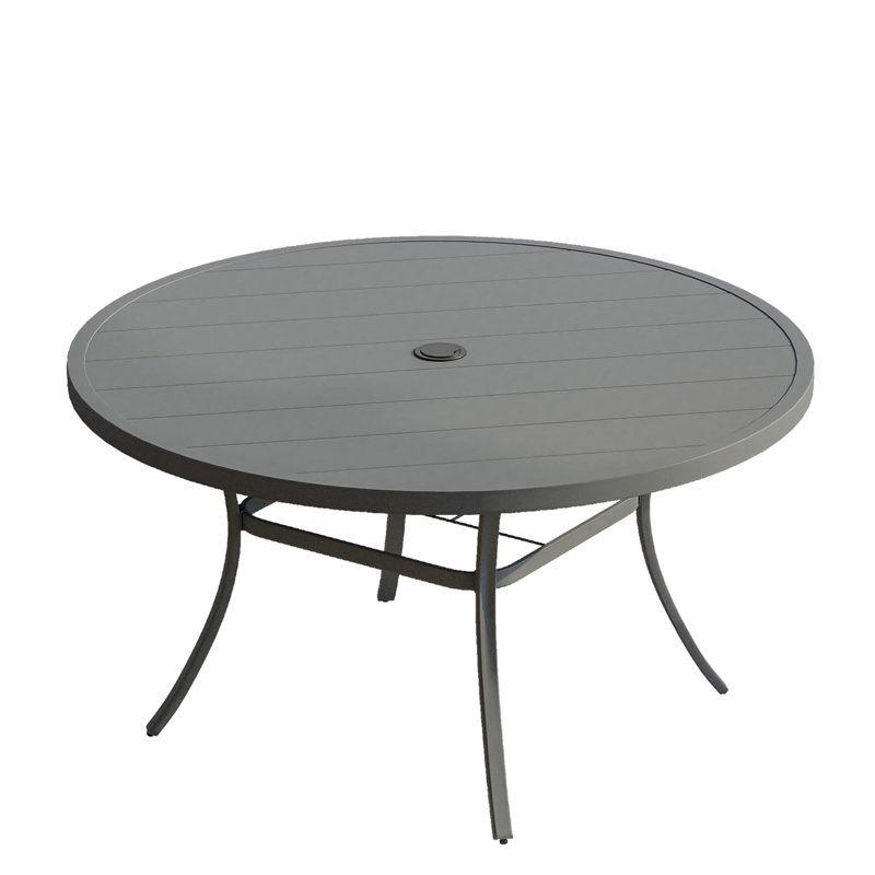 Table de salle à manger d'extérieur Kwynn, Gris