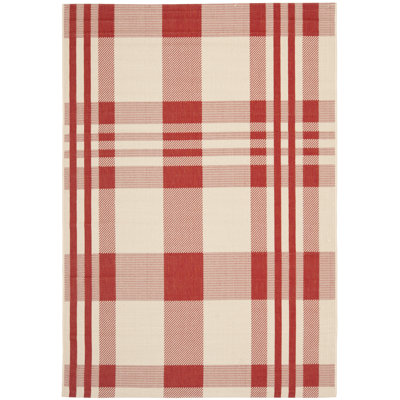 Anyan Plaid Indoor / Outdoor Area Rug