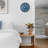 QXA801HLH Wall Clock, Blue-76030299