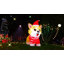 Chien Corgi gonflable de 4 pi avec chapeau à DEL et lumières DEL intégrées
