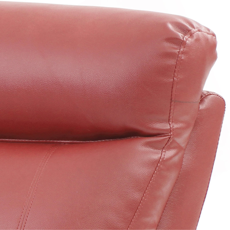 Canapé-lit polyvalent convertible pour le confort et le style, Cuir PU rouge