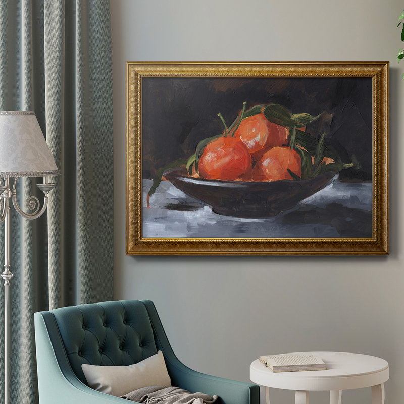 Fruit Plate II - Single Picture Frame Painting on Canvas, 16" H x 20" W