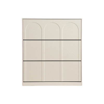 Rangement pour chaussures en bois manufacturé cristal-crème