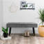 Banc rembourré 39,4 po Velours côtelé-1170657974
