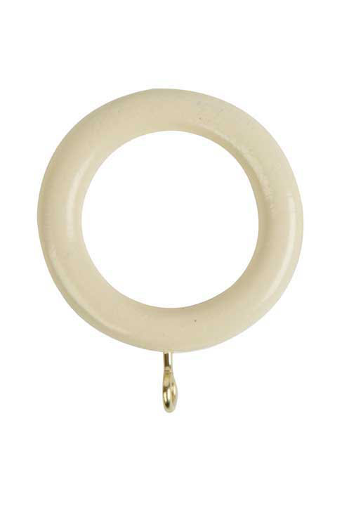Wood Curtain Rings, Cream, 35 cm W x 35 cm D