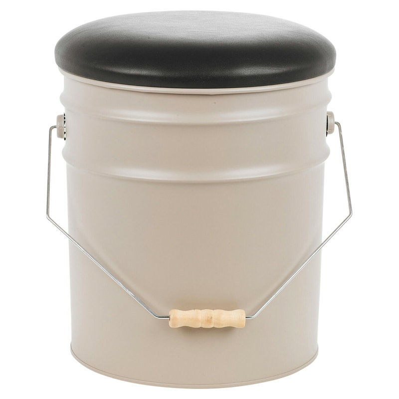 Wildman Aluminium Accent Stool, Beige