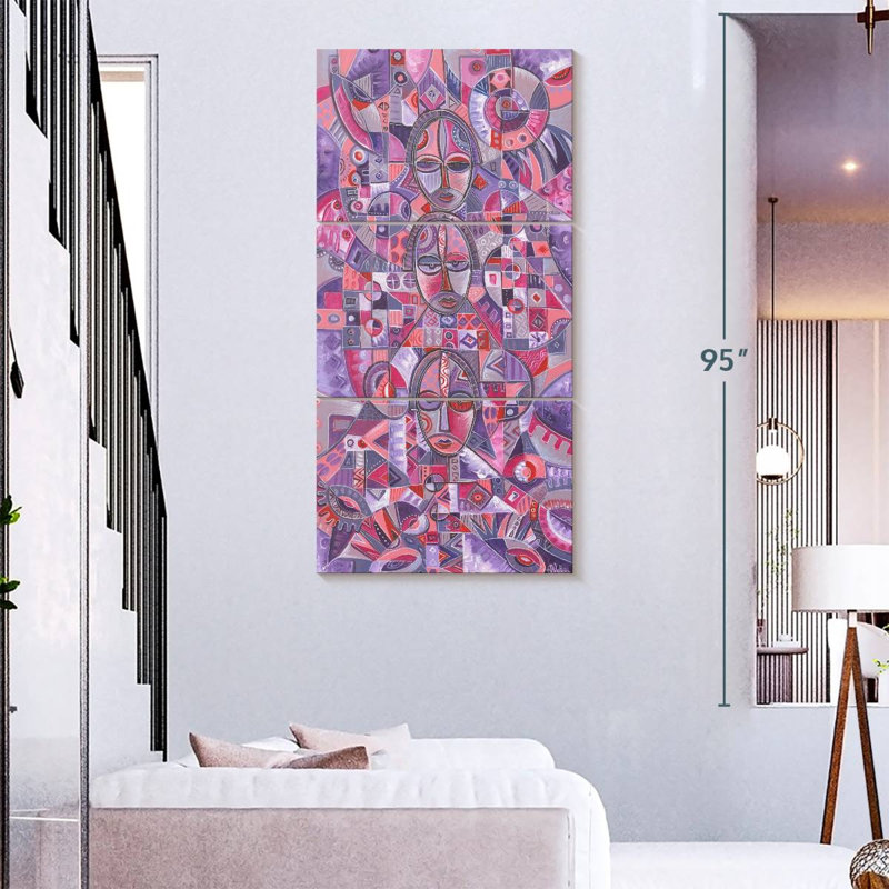 Three On One, 75" H x 36" W