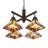 4 - Light Dimmable Square / Rectangle Chandelier