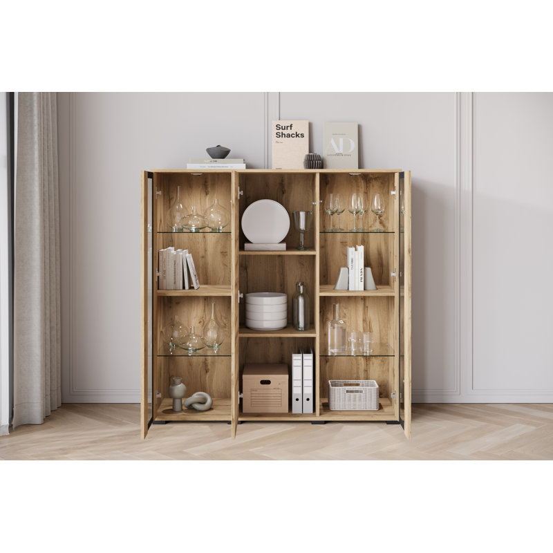 Myton Laminate Rectangle Accent Cabinet, Brown