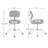 Swivel Upholstered Adjustable Height Counter Stool with Metal Frame