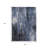 3' X 5' Blue And Ivory Abstract Washable Indoor Outdoor Area Rug