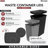 Rev-A-Shelf Wood Top Mount Pull Out Trash/Waste Container with Soft Close-93603951-93603952
