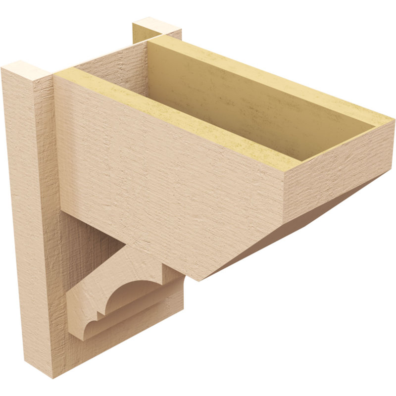 Bois de cèdre brut Balboa Slat, H 14 po x l 8 po x P 14 po