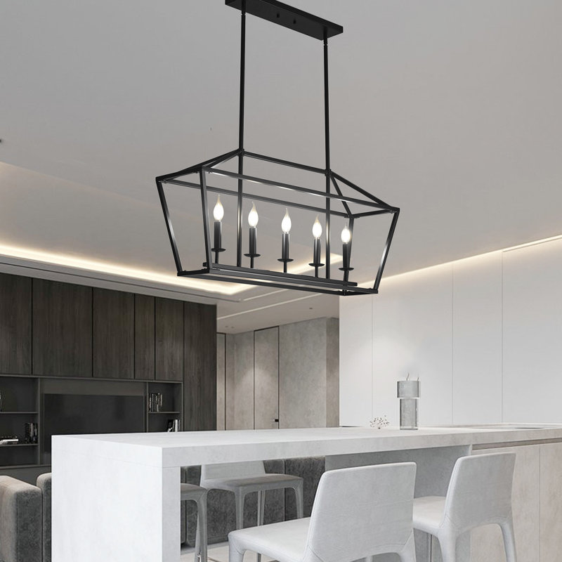 Konstantinos - Light Kitchen Island Pendant, 38.5" W, 5 Lights