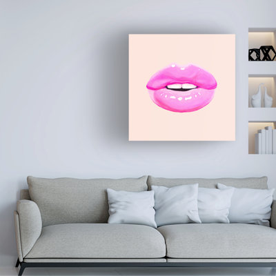 Art sur toile, «ologa bolognaise »sur les lèvres roses
