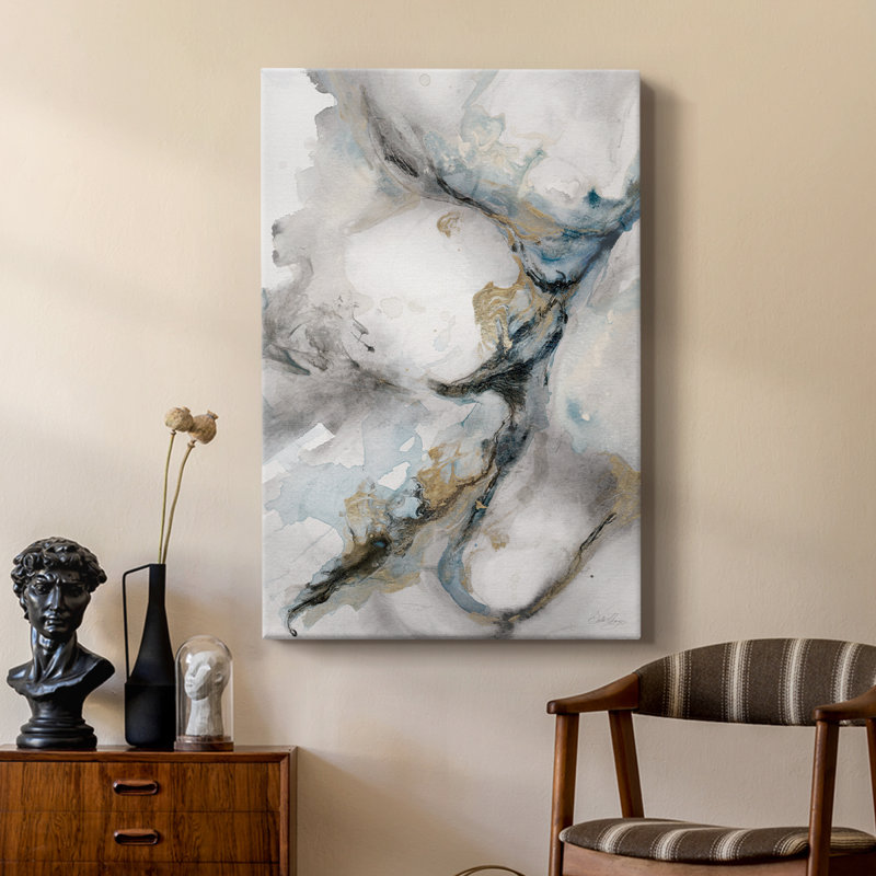 Meandering -Custom Wrapped Gallery Cavas, 18" H x 12" W