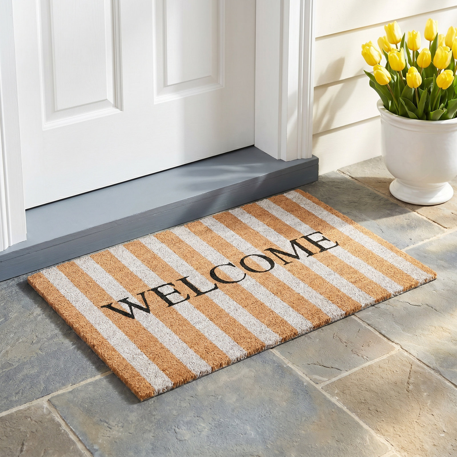 Non-Slip Striped Doormat