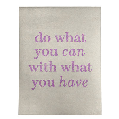 Quotes Chenille Indoor Rug