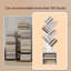 Bibliothèque à 9 niveaux, tablette d'angle gain de place, bibliothèque sur pied pour bureau, chambre, salon, blanche