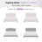 Solid Wood Queen Size Boucle Platform Bed with Geometric Headboard in Dove Gray with DIY Multicolor RGB Lights-118676341-118676342