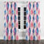 Rideau occultant Boho - rideau Œillet bleu pastel ikat - 1 panneau-381916890-381916892