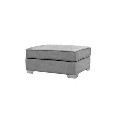 Quade 93 cm W Velvet Rectangle Ottoman