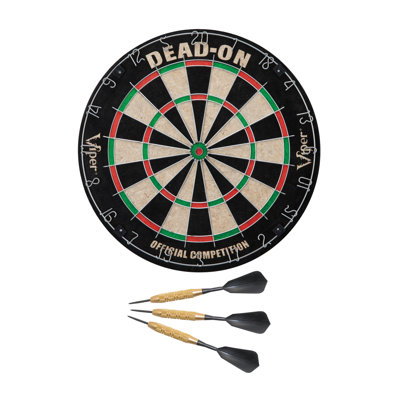 Dead-On Sisal Bristle Dartboard with Darts