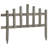 Meaghan 35cm H x 44cm W Grey Wood Lawn Edging