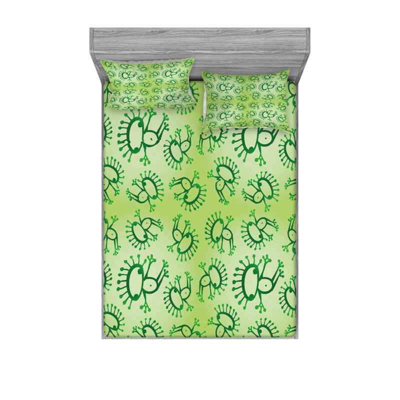 Microfiber Sheet Set, Queen Sheet Set with Fitted Sheet